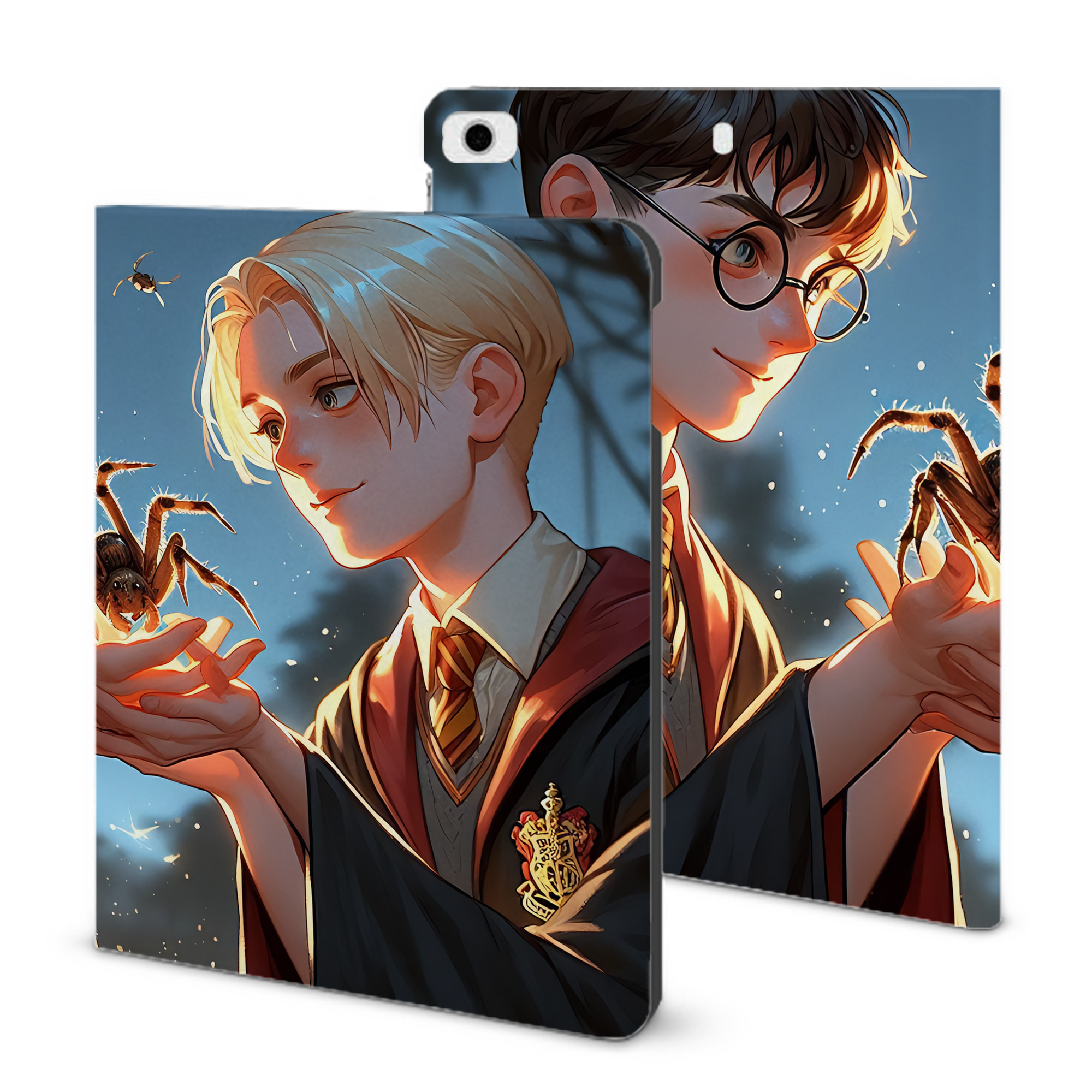 （画像用） Harry Potter ハリー・ポッターシリーズ IPad ケース ブック型 PUレザー TPU 耐衝撃 軽量 薄型 ペン収納なし 全面保護 IPad 各モデル対応